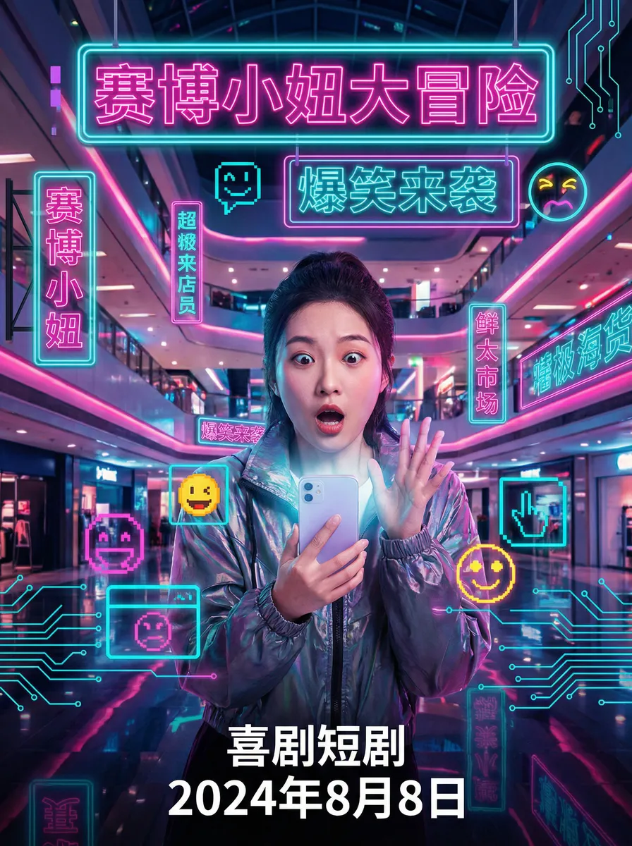 你好德古拉 搞笑喜剧短剧 - 赛博小妞大冒险海报